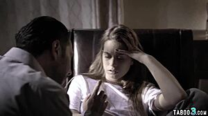 damn, that perverted psychiatrist banged my petite teen body hard