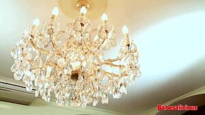 carla cox gets facial in lingerie