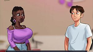 Summertime Saga Brunette Gets Erotic Anime Hentai Action!