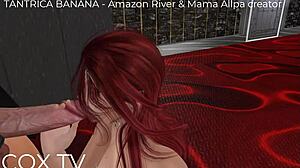 tantrica banana gangbang with tall mommy and amazon in second life
