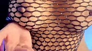 Enjoying tasty sitting with cum in mouth from lesbian partner.