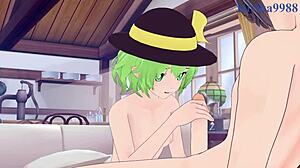 koishi komeiji and nitori kawashiro having intense sex in touhou hentai