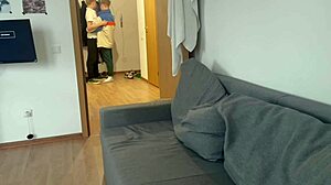 He Invited A Student To Visit, Gave A Juicy Blowjob And Brought Him To Orgasm