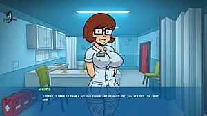 Welcome to Camp Pinewood with redhead and brunette