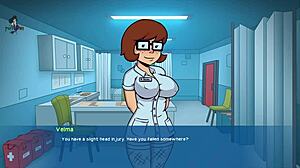 Welcome to Camp Pinewood with redhead and brunette