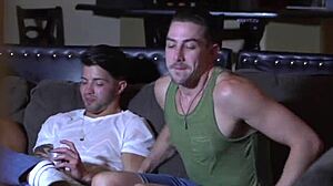 Beefy Muscle Stud Deepthroats Before Hard Anal Action