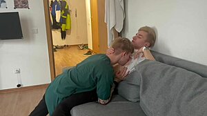 He Invited A Student To Visit, Gave A Juicy Blowjob And Brought Him To Orgasm