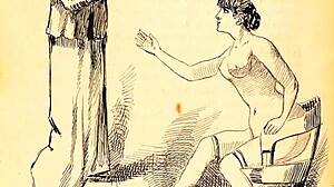 Vintage erotic sketches from a classic collection