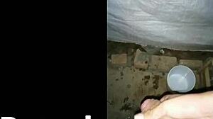 hot chica intensely masturbating her body