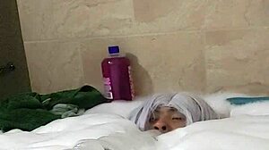 Cyno enjoys solo bubble bath fun in costumes and cosplay