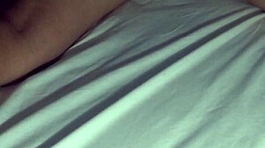 massage session on the wife at home