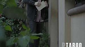 Chad Alva fucks petite teen Charlotte Sins in taboo POV