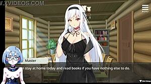 the witch is trapped in sexual prison during hentai gameplay