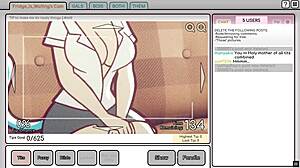 Nicole In Risky Job Hentai, Camgirl Masturbates To Exposed Tits