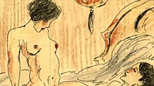 vintage hentai erotic illustration