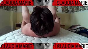 Fat Pornstar Gets Panties Stuffed Deep in Wet Pussy