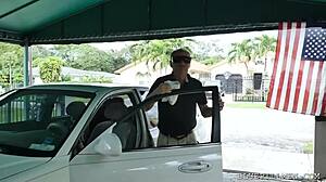 Wow, nurse handles his cock with perfect care!