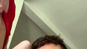 New Neighbor Spies Through Window and Asks to Fuck in Bareback Anal Scene.