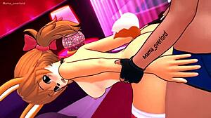 Costumed Hottie in Bikini Heats Up Hotel Room in 3D Cartoon