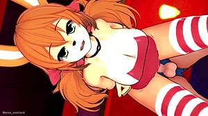 Costumed Hottie in Bikini Heats Up Hotel Room in 3D Cartoon