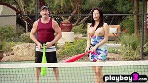 Sexy swinger couple loving group fucks with others 😍