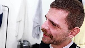 Soccer Partner Sucked in Locker Room