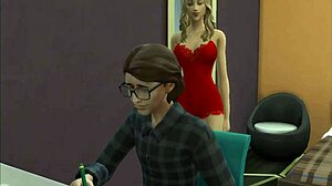 Madrastra Rubia Y Tetona Se Folla A Su Hijo Nerd Virgen