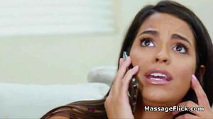 Scissoring Session After Intense Pussy and Ass Eating Massage with Ebony Masseuse