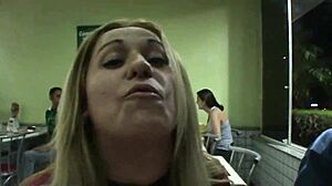 latina debora gaucha shows her big ass outdoors for cumshot