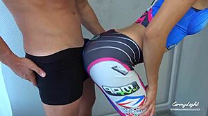 i anal fucked d va in leggings, fingered her pussy, and ground on her ass, but i carried her wrong