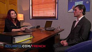 Busty redhead French MILF Julie Valmont anal sex