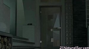 European girlfriend bounces intensely on lover's cock