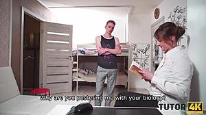 whoa, managed to bang my strict mature tutor! 😍