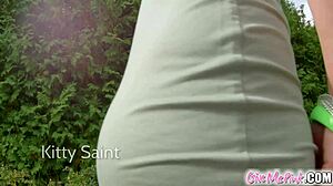 newcomer gets so wet playing with toys