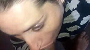 Blonde Slut Gives Deepthroat Blowjob To Black Cock