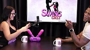 Beautiful Brazilian Loses Jerk Off Game, Shows Big Tits In Sheer Red