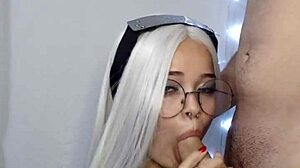 Loirinha White Moon Craves Hard Blowjob and Cum Load