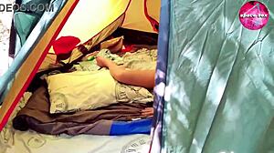 Hey, did you catch that solo masturbation girl out camping in the woods?