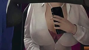 She possesses large breasts and a big ass intriguingly