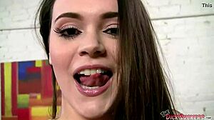 Yo, guess what? Busty Tessa Lane gets a messy facial in POV!