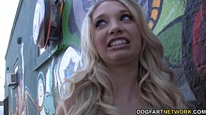 Petite teen Miriama Kunkelova in gangbang with face fucking and choking