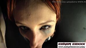 Conorcoxxx Gives Violet Monroe Sloppy Deepthroat Blowjob