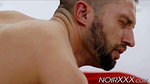 Black Gay Hunk Assfucks Lazy Handsome Lover with Monster Cock