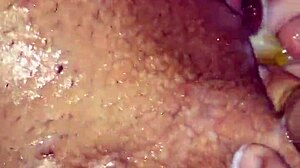 Close up of a big pussy with homemade squirt insertion