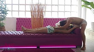 colombian hottie with huge ass enjoys massage and hard dick