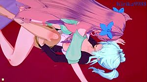 cagliostro and chris yukine intense futanari sex in symphogear