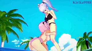 Yagy And Hibari Engage In Intense Lesbian Play And Futanari Sex