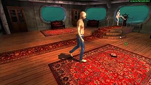 emo girl in 3d anime threesome sucks and fucks to cumshot