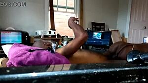 Thot in Texas - real homemade ebony threesome with wet shaved pussies