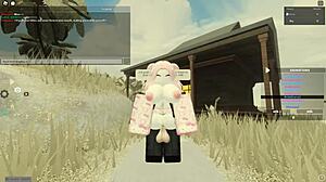 Deepthroat and Anal Passion with Roblox Porn 76 in Wild Action